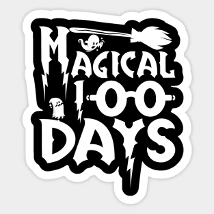 Magical 100th Day of School Teachers Kids Child Happy 100 Days Sticker